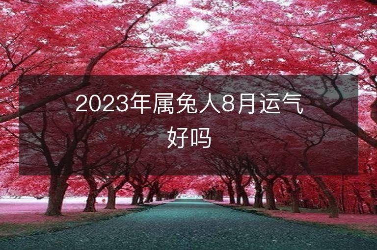 2023年属兔人8月运气好吗