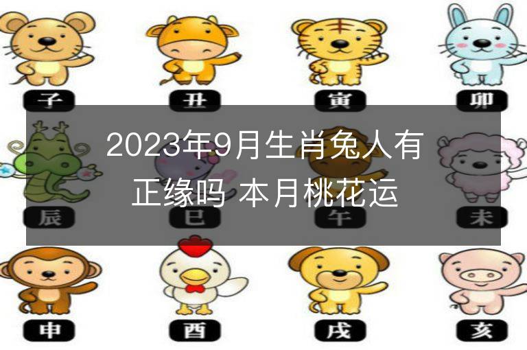 2023年9月生肖兔人有正缘吗 本月桃花运详解