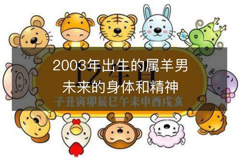 2003年出生的属羊男未来的身体和精神状况如何？