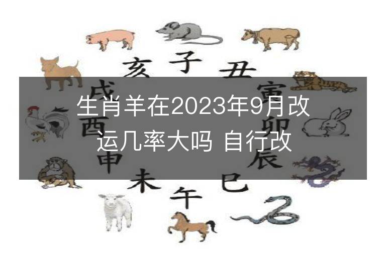 生肖羊在2023年9月改运几率大吗 自行改变命运的方法