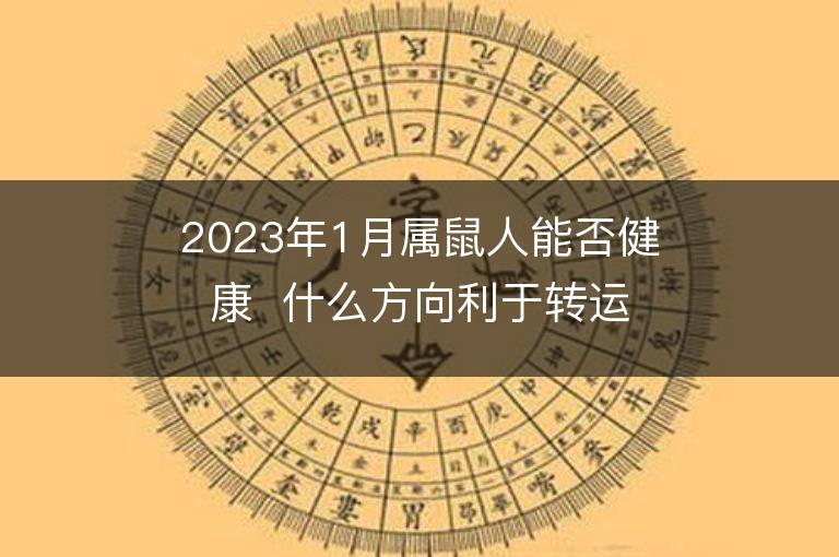 2023年1月属鼠人能否健康  什么方向利于转运