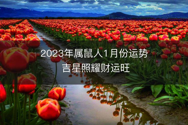 2023年属鼠人1月份运势 吉星照耀财运旺