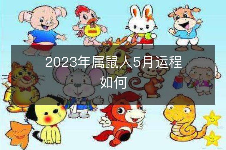 2023年属鼠人5月运程如何