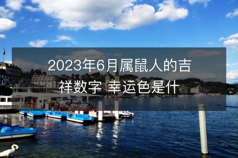 2023年6月属鼠人的吉祥数字 幸运色是什么