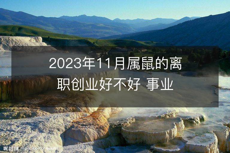 2023年11月属鼠的离职创业好不好 事业运势分析