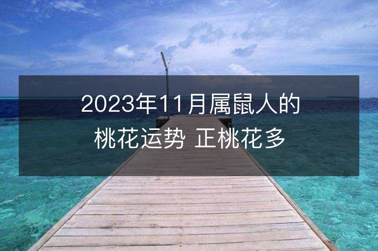 2023年11月属鼠人的桃花运势 正桃花多吗