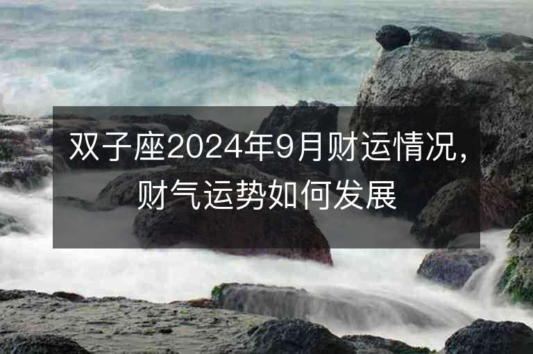 双子座2024年9月财运情况，财气运势如何发展