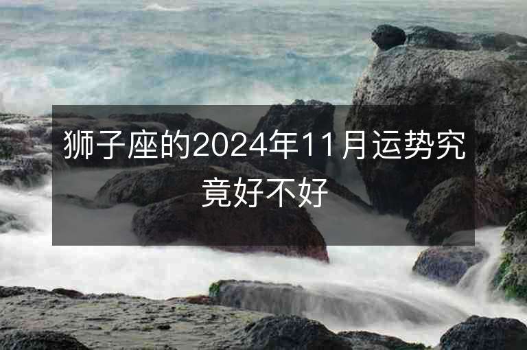 狮子座的2024年11月运势究竟好不好