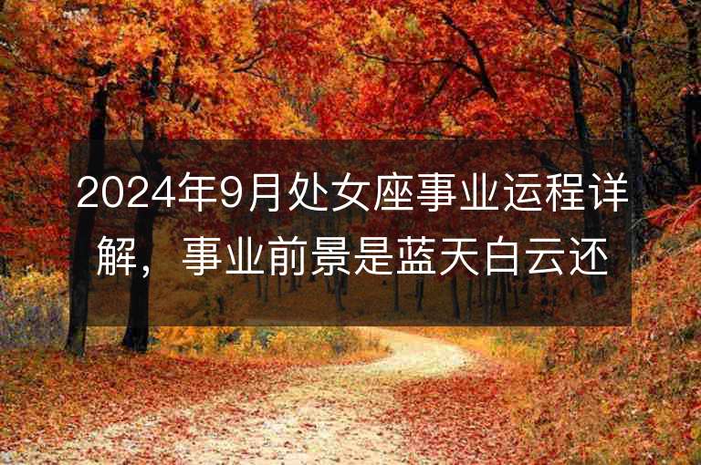 2024年9月处女座事业运程详解，事业前景是蓝天白云还是乌云密布