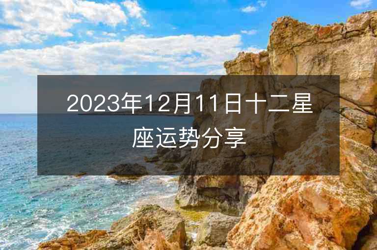 2023年12月11日十二星座运势分享