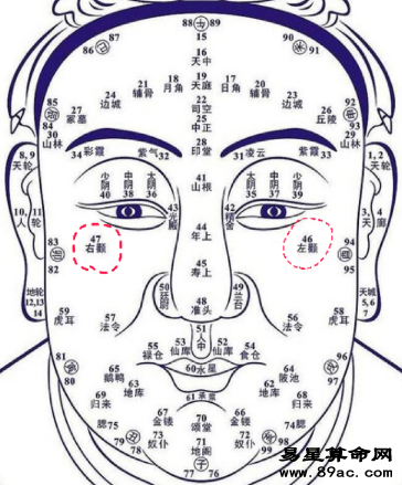 男人面部痣相图解，男性面部痣相图解大全